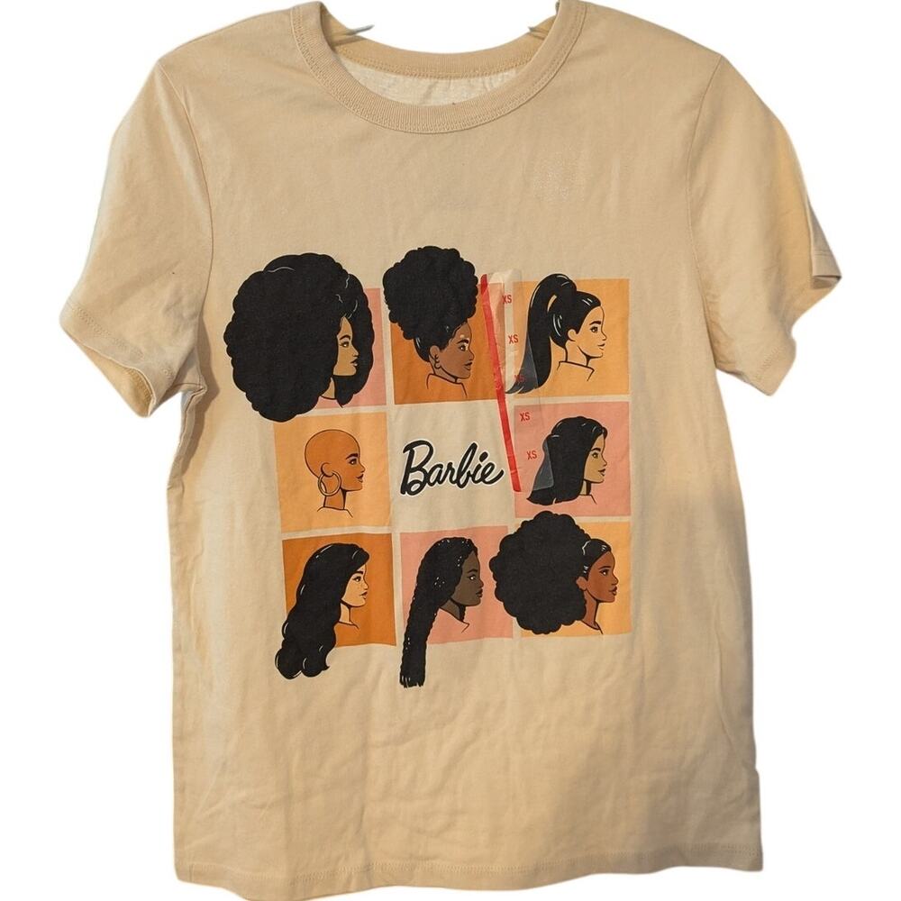 BARBIE by Mattel Hybrid Tan African American Hairstyle Graphic T-shirt XL - Picture 4 of 6